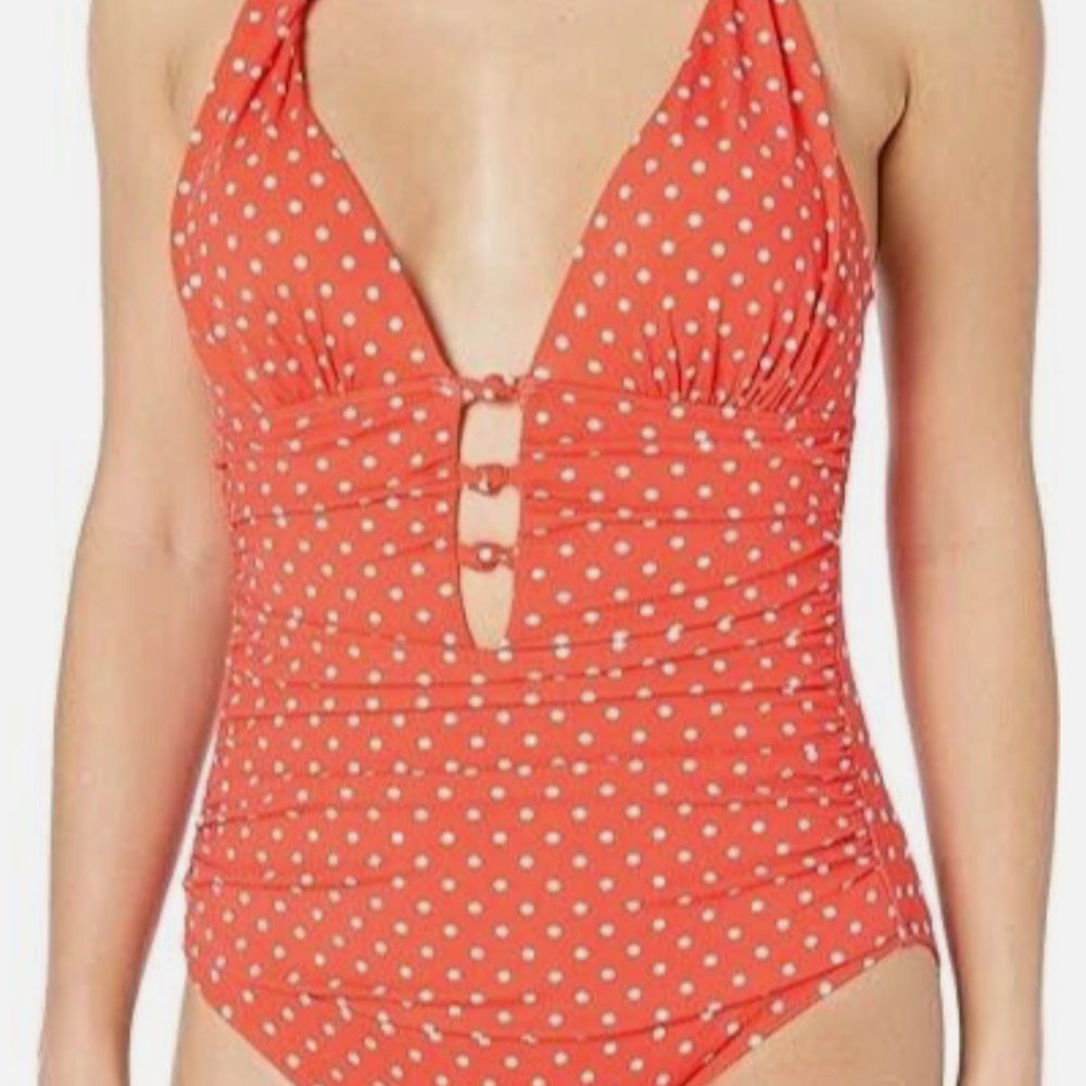Like New Ralph Lauren Red Dot One-Piece Swimsuit - Picture 3 of 7